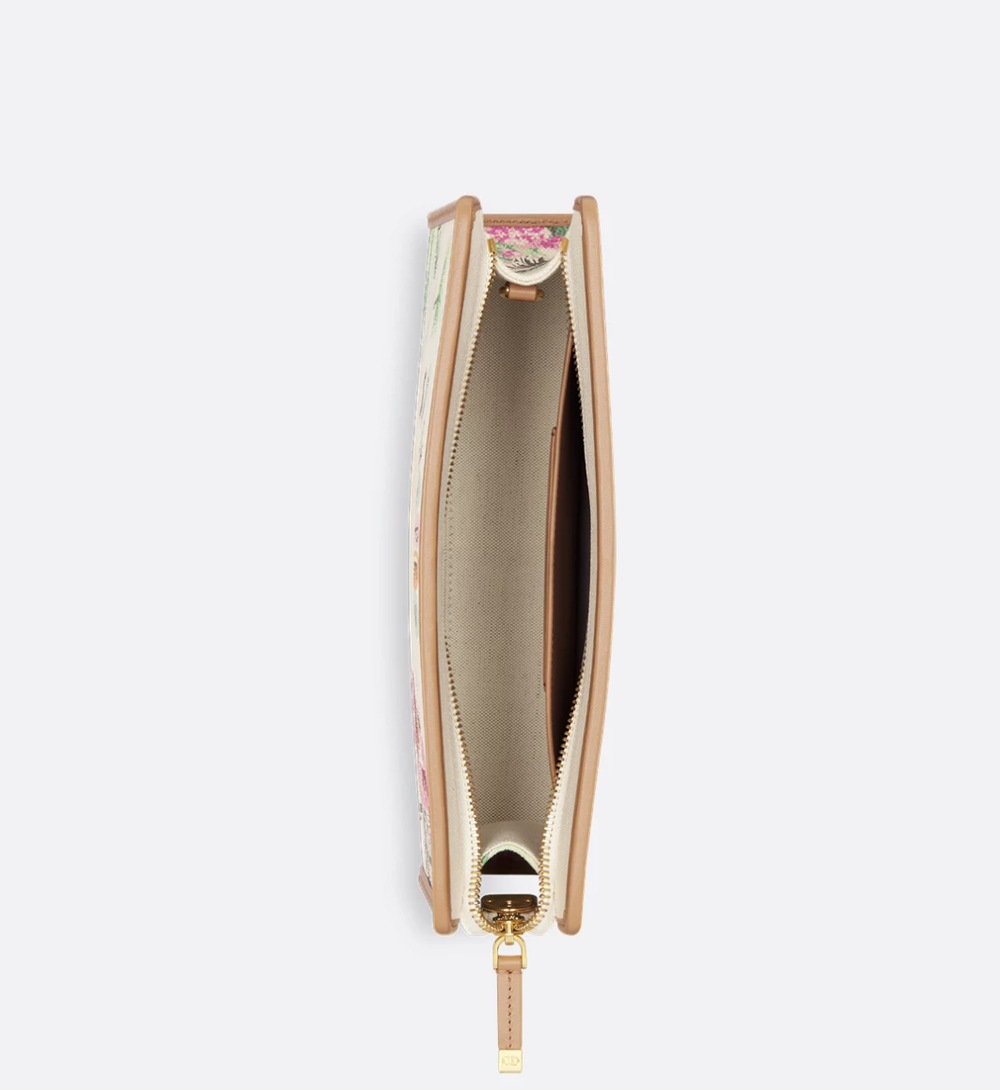 Клатч Dior 30 Montaigne Dea из коллекции Saint-Tropez Souvenir, мультиколор жаккард