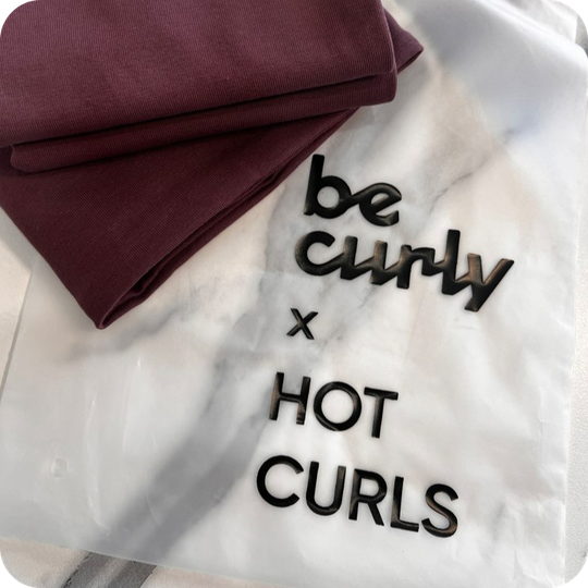 Hot Curls x BeCurly Полотенце для кудрей прямоугольное (темный пурпур)