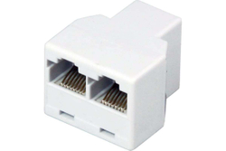 Сетевой переходник LAN REXANT гнездо RJ-45 (8Р8С) - 2 гнезда RJ-45 (8Р8С) 06-0112-B