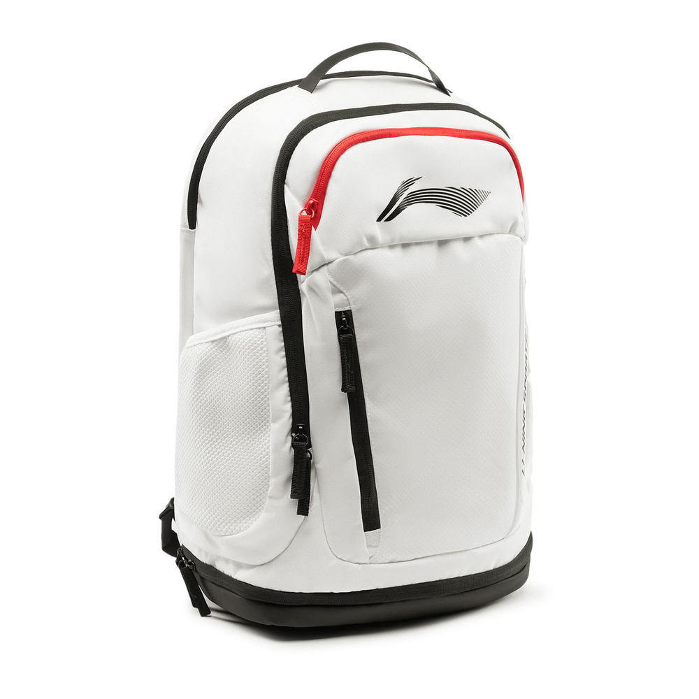 Li Ning Fitness Series Polyester Backpack Unisex White