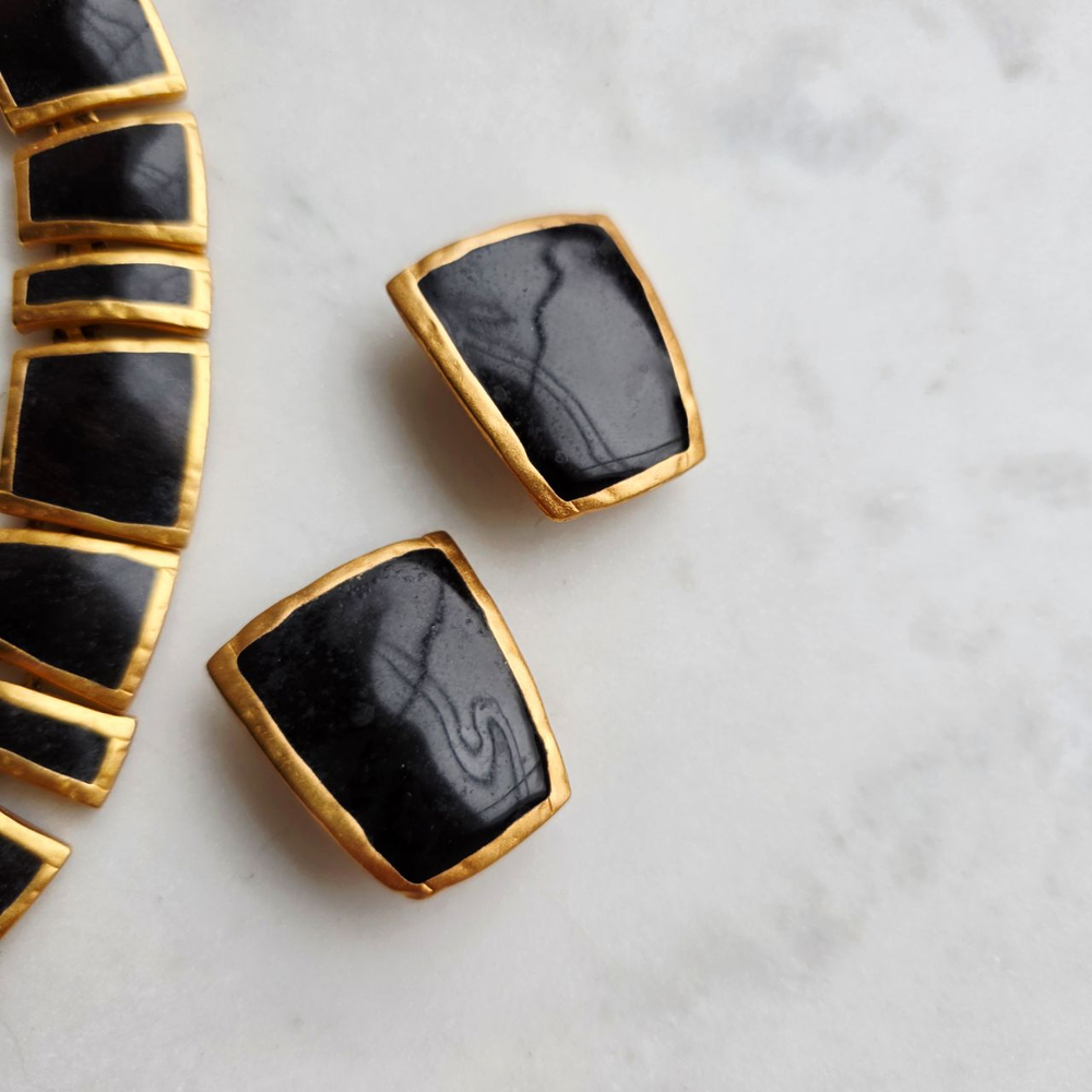 Клипсы Anne Klein цвета графит