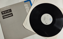 Винтажная виниловая пластинка LP Wham I am Your Man (Spain 1985) Maxi Single