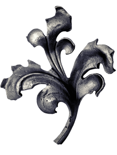 Кованый элемент лист, Литье 155 x135 (5мм) левый L