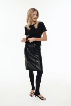 Кожаная юбка (Bad Teacher), черная