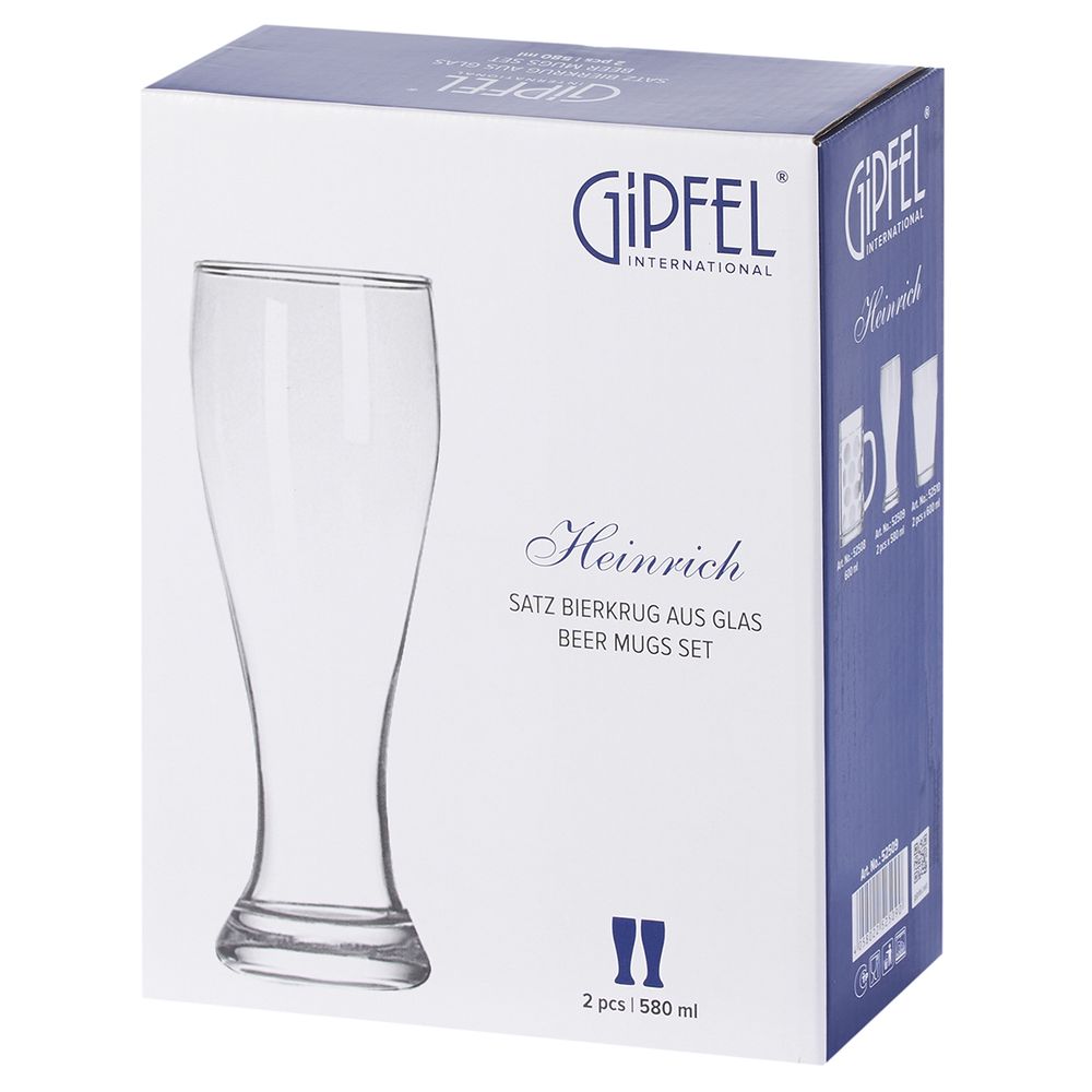 Набор из 2 бокалов для пива Gipfel Heinrich 52509 580 мл