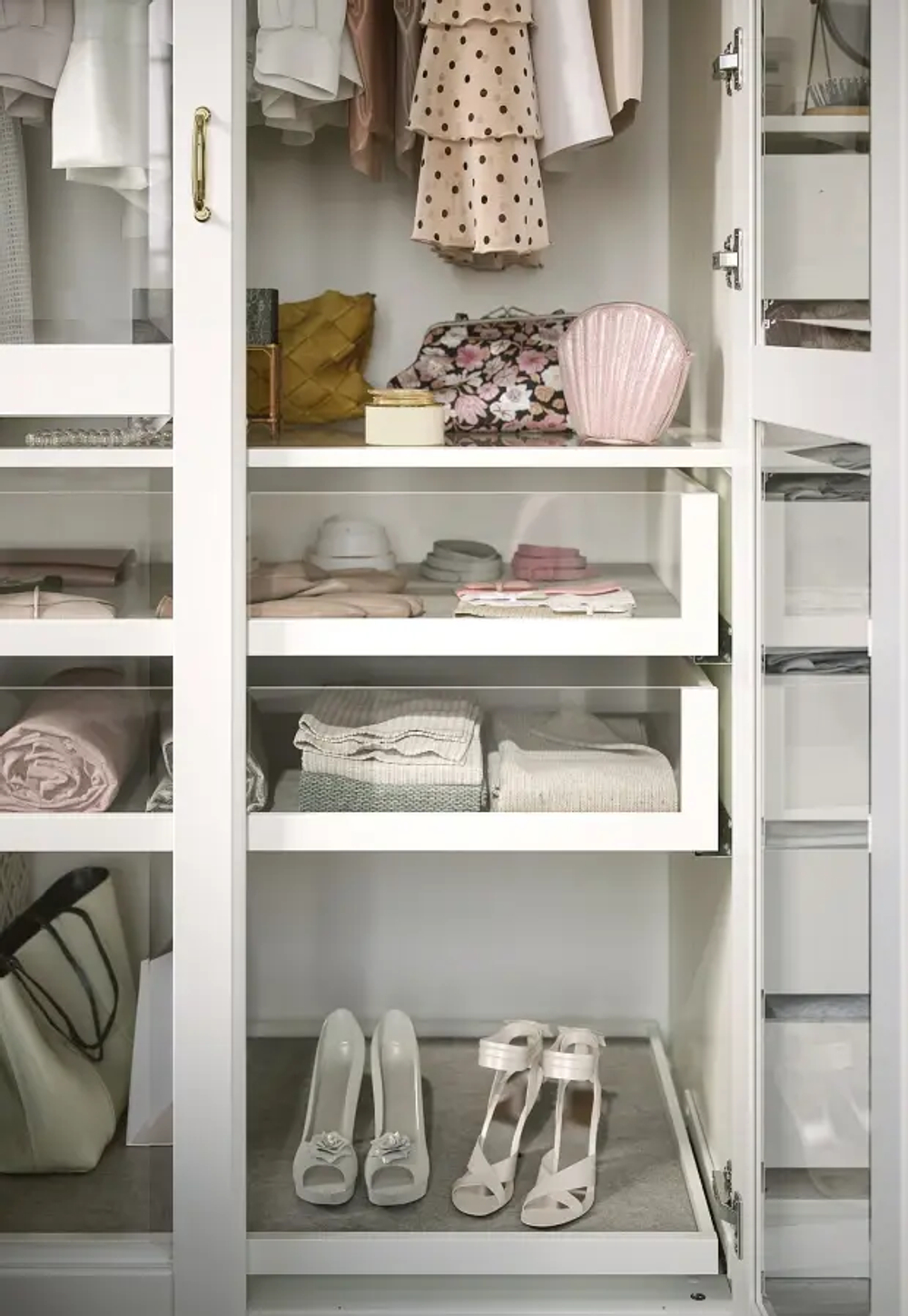 Гардероб - IKEA PAX/TYSSEDAL, 200x60x236 см, белый ПАКС/ТИССЕДАЛЬ ИКЕА