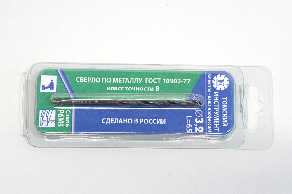 СВЕРЛО ПО МЕТАЛЛУ ТИЗ СЦП 10902 D3,2ММ 1ШТ