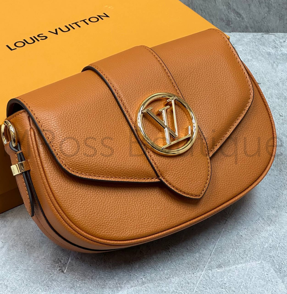 Коричневая сумка LV Pont 9 Soft PM Louis Vuitton премиум класса