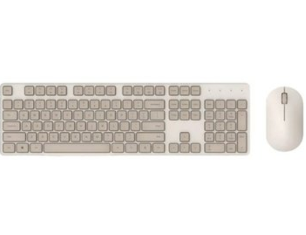 Клавиатура и мышка беспроводная Xiaomi Mijia Wireless Set 2 WXJS02YM Beige RU+ENG