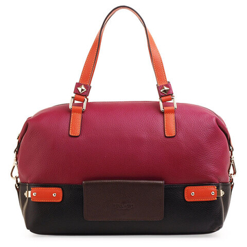 767/10 BG кожа кр.баклаж. /оранж./чер. (сумка жен.)