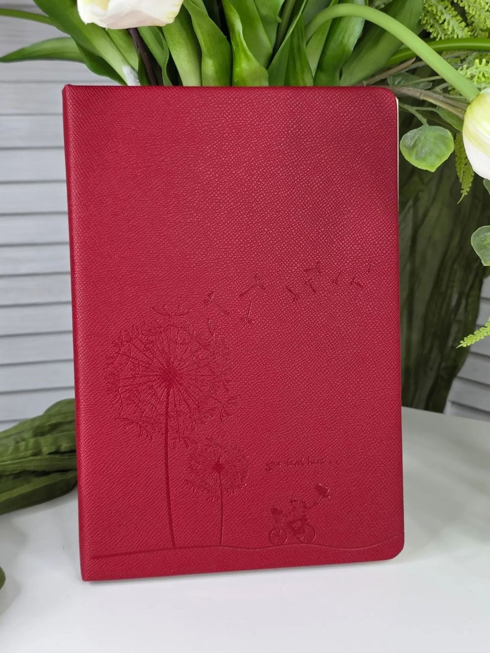 Блокнот 135л. В5 25х17,5см (линейка) красный одуванчик (7670-25)