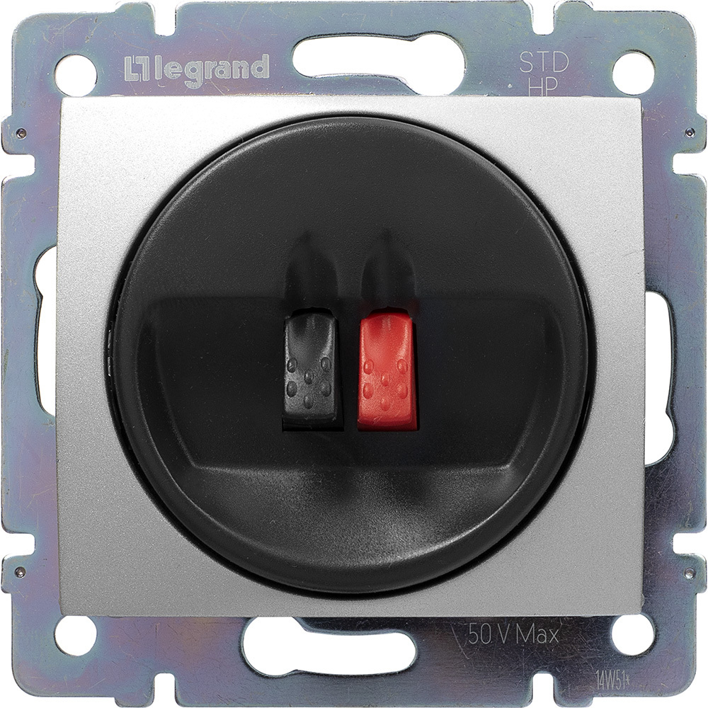 Розетка для акустической системы алюминий Valena Classic LEGRAND