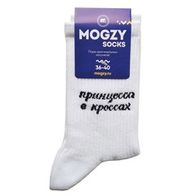 Носки MOGZY Принцесса в кроссах, белый