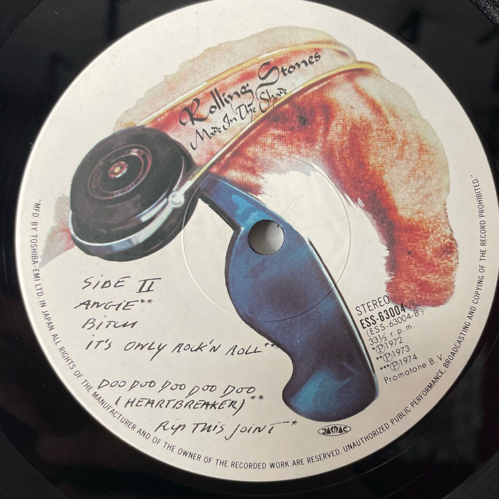 Винтажная виниловая пластинка LP Rolling Stones Made In The Shade (Japan 1979) (No Obi) Wild Horses