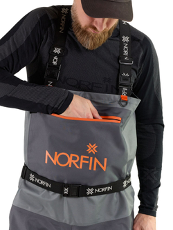 Полукомбинезон заброд. Norfin PILOT STOCKINGFOOT GRAY р.S