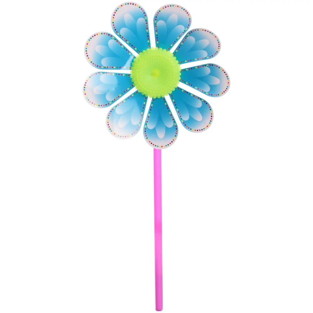 Ветрячок «Цветочек» d-17 см, 38 см, микс