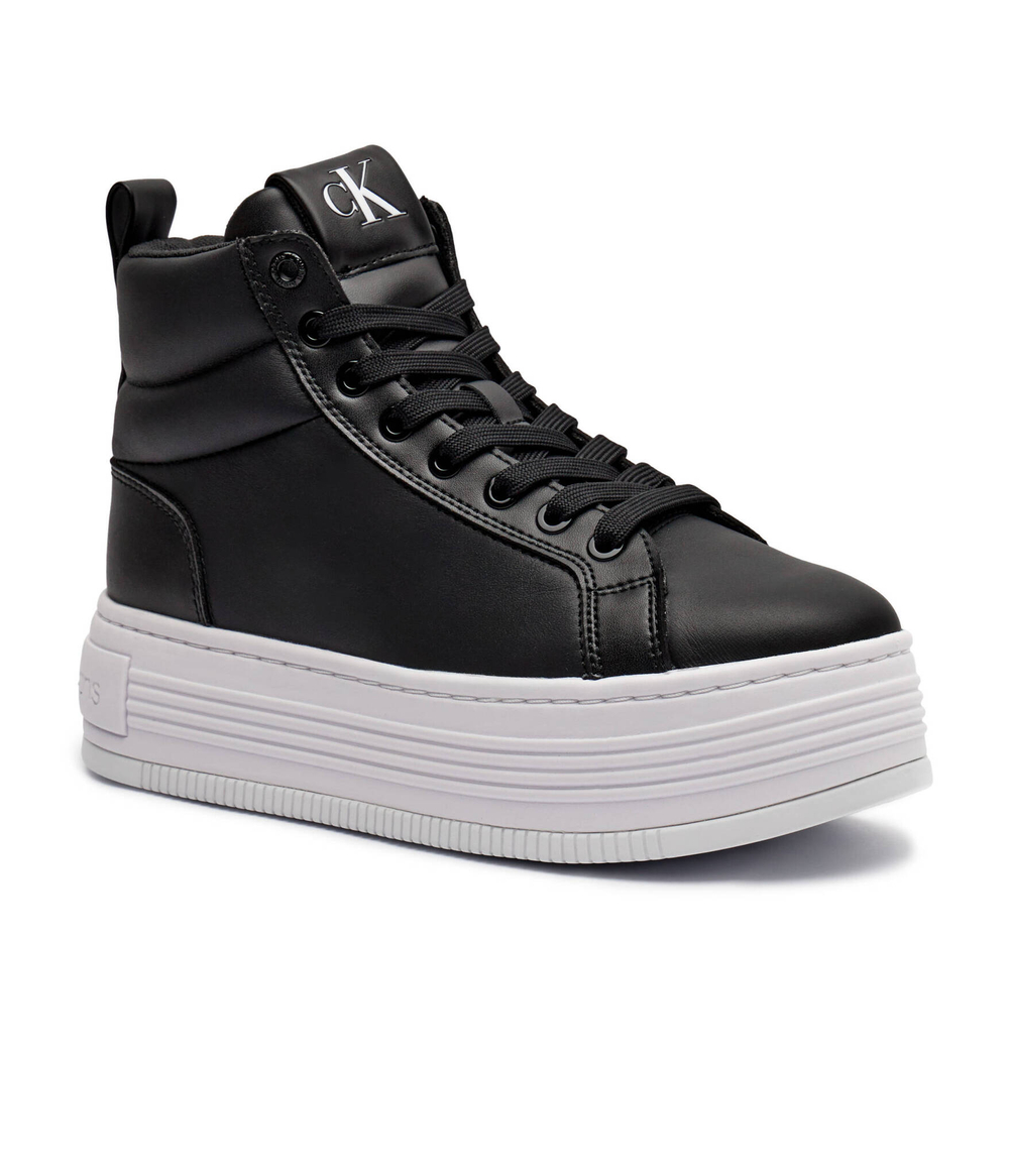 Кожаные кроссовки CALVIN KLEIN JEANS - черный(YW0YW01583)