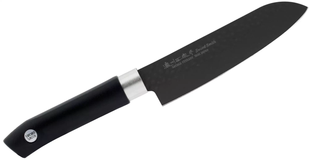 Satake - Нож Сантоку Satake Sword Smith Black 15см / артикул   805-728  / GTIN 4956617805728