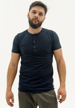 Футболка Bowery NYC Henley Slub Ink