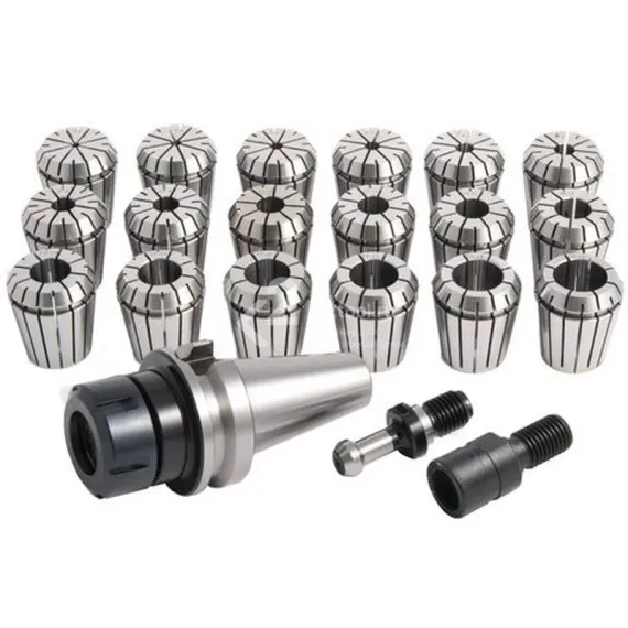 Цанговый патрон Optimum ISO 30 с комплектом цанг 18 шт., 3-20 мм