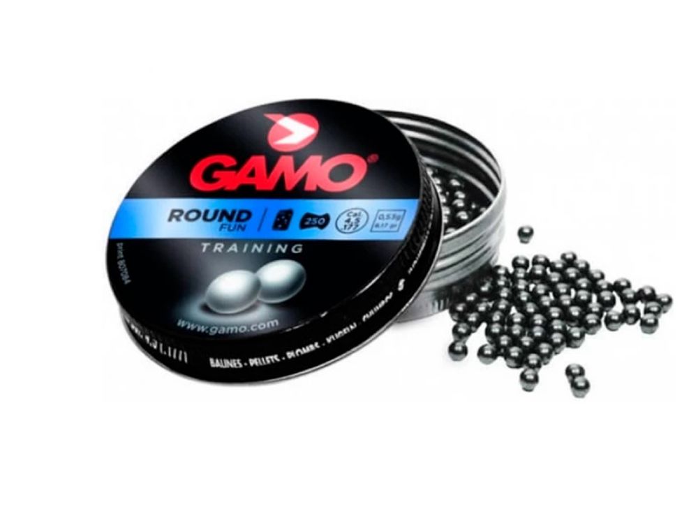 Пули пневматические GAMO ROUND сферические 4,5мм, (250шт) (100 шт/уп) DISC