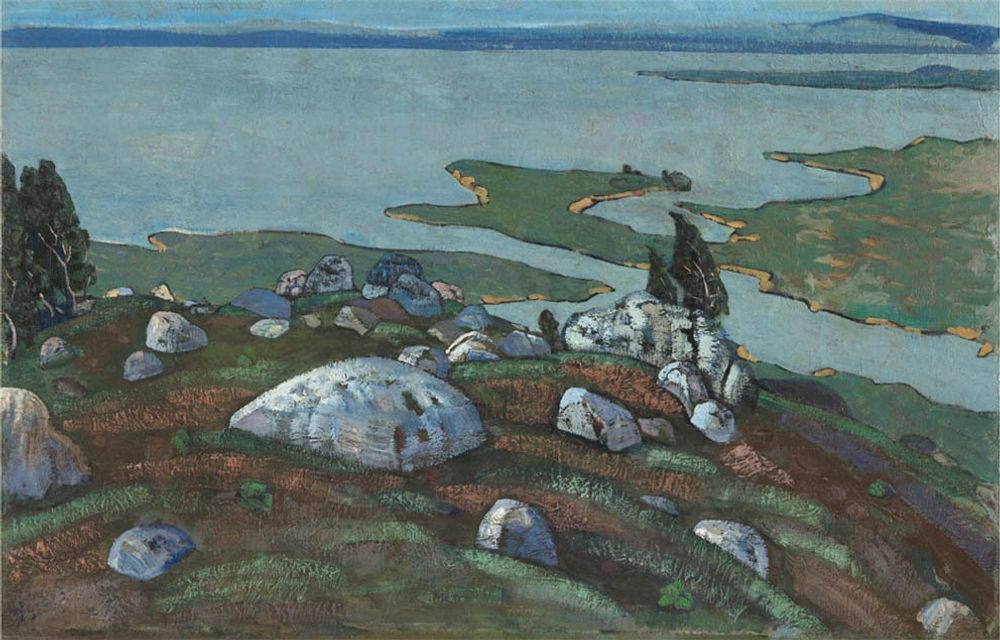 Могила великанова, Рерих Николай Константинович, картина, НаСтене