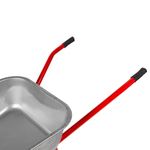 689219 Тачка садово-строительная, усиленная, грузоподъемность 220 кг, объем 110л  Россия