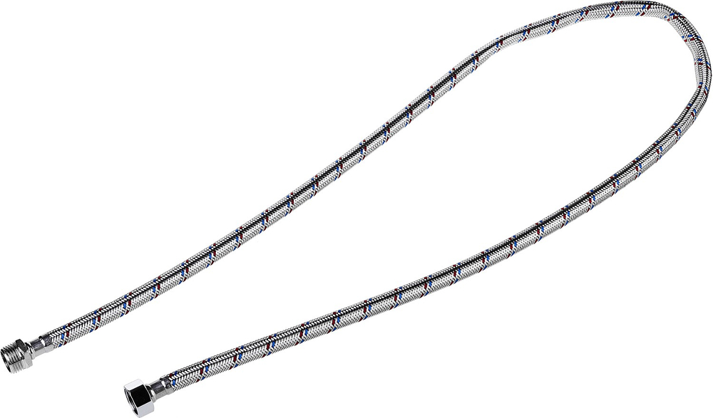 ЗУБР 1/2″, 1.2 м, гайка-штуцер, гибкая подводка для воды (51005-G/S-120)