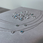 Серьги Point с Swiss топазом