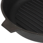 Сковорода-гриль чугун, 28 см, Камская посуда, гс8060, съем руч, индукц