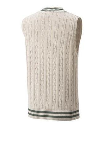Мужская теннисная жилетка Yonex Vest Practice Sweater - Бежевый