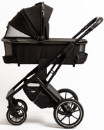 Детская коляска Peppy Tecla 3 в 1 с автокреслом First black Shadow Black Chrome Edition (Черный)