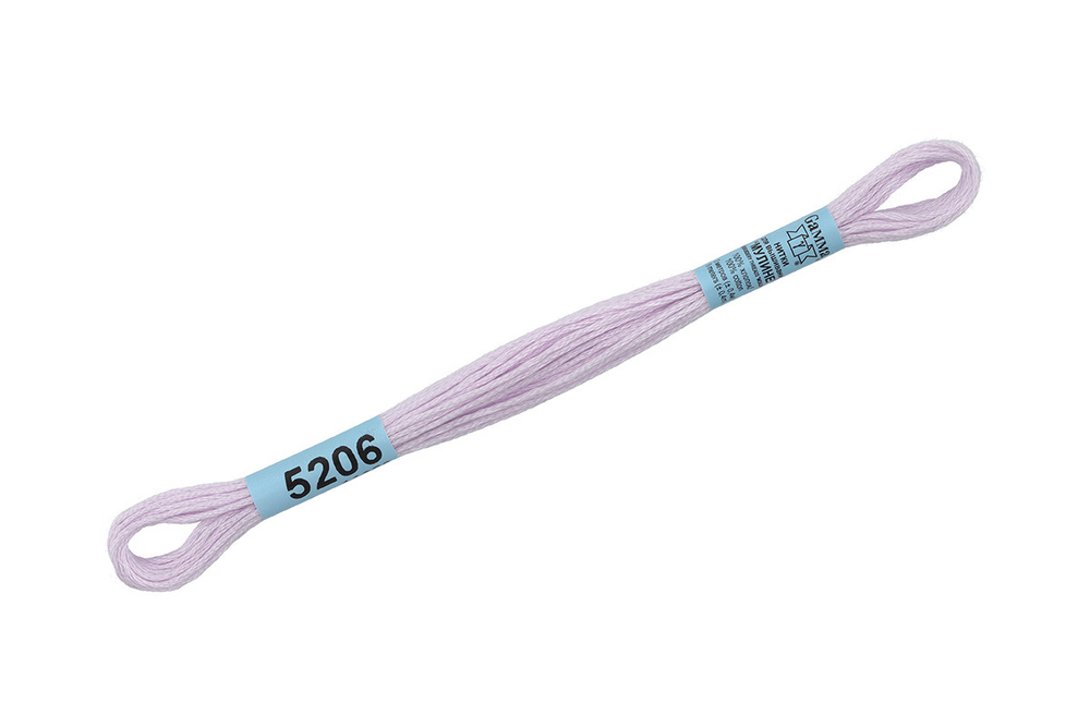 Мулине  "Gamma", 100% хлопок, 8 м,  №5206