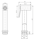Гигиеническая лейка AltroBagno BS 060213 GM