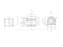 Втулка заднего стабилизатора UNIO RMP-10101