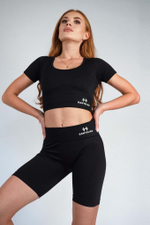 Женские велосипедки Gantelka Push-up черные