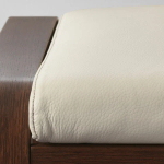 Табурет для ног - POÄNG / POАNG IKEA/  ПОЭНГ ИКЕА, 68х39 см, белый