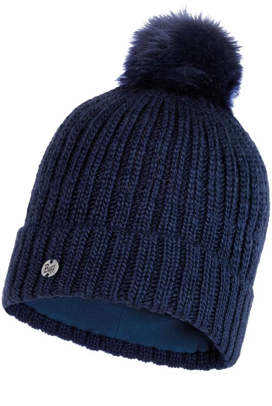 Шапка вязаная с флисом Buff Hat Knitted Polar Katya Night Blue Фото 1