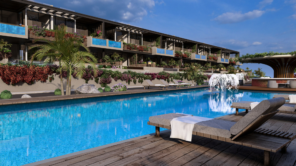 ЖК "Пхукет" Северный Кипр, район Kucukerenkoy. Расположен в тихом месте всего в 500 метрах от Средиземного моря! 8 бассейнов, выделенный пляж