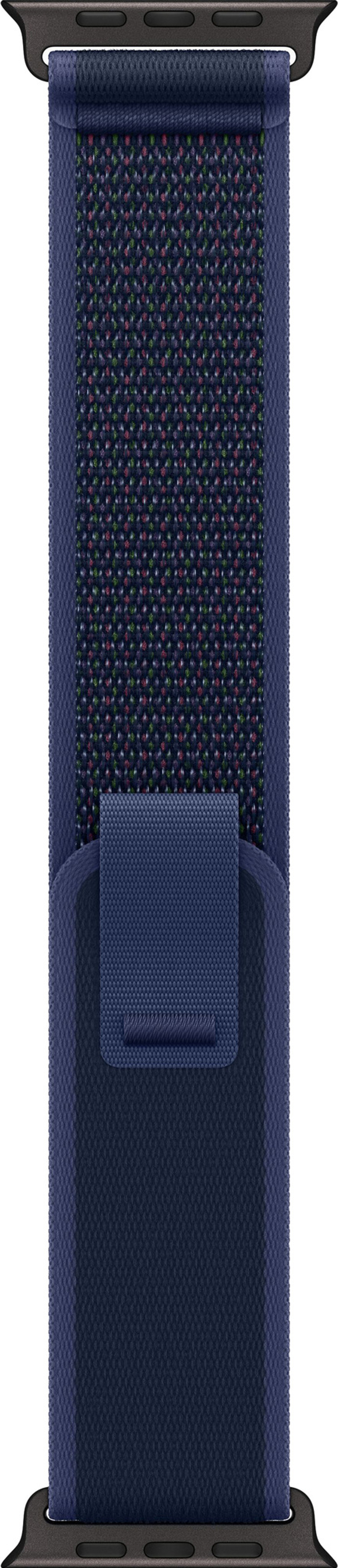 Часы Apple Watch Ultra 2, 49 мм, чёрный титан, ремешок Trail синего цвета