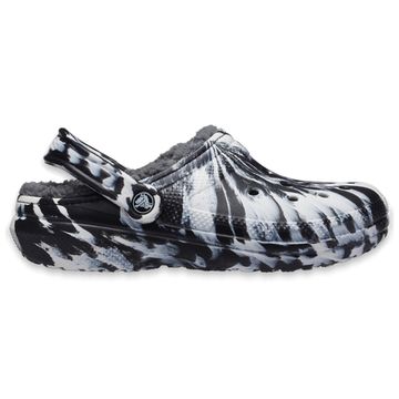 Crocs Classic Lined Clog 'Marbled White Black'