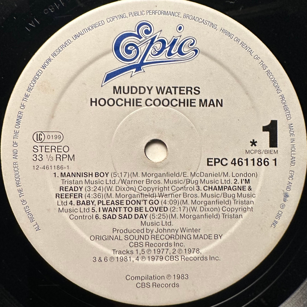 Muddy Waters - Hoochie Coochie Man (Голландия 1988г.)