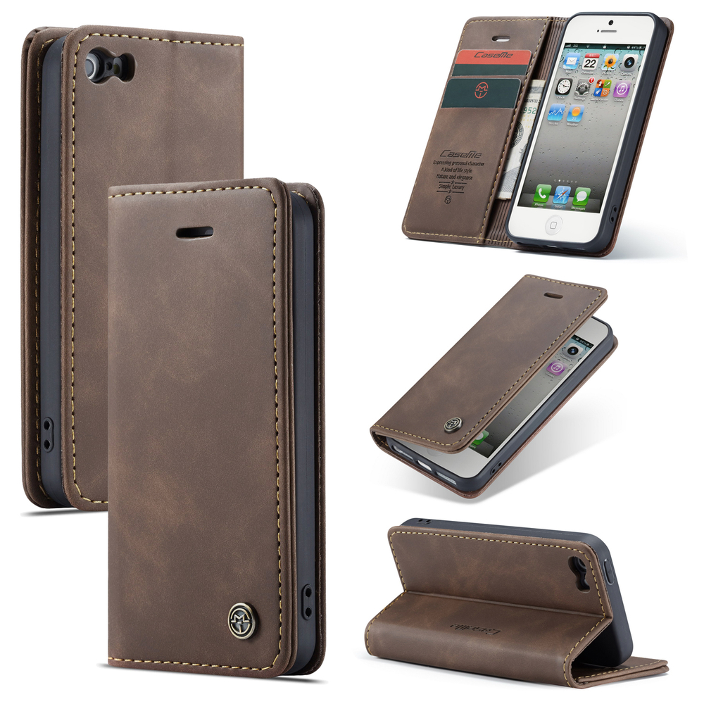 Чехол-книжка CaseMe Matte iPhone 5 / 5S / SE