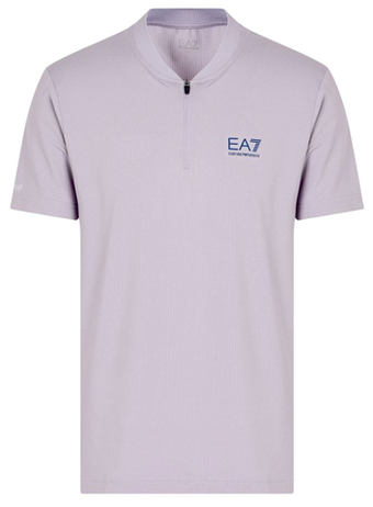 Мужское теннисное поло EA7 Man Jersey - Фиолетовый