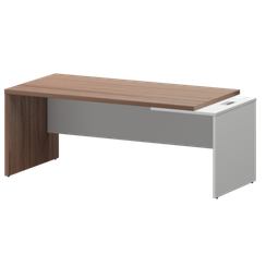 Стол руководителя правый KZ-20R Темный шимо/Белый 2000x900x750 Кортез