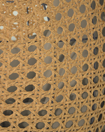 Cira Светло-серое подвесное кресло с натуральной отделкой