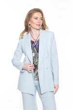 ДВУБОРТНЫЙ ПИДЖАК ИЗ ШЕРСТЯНОГО КРЕПА