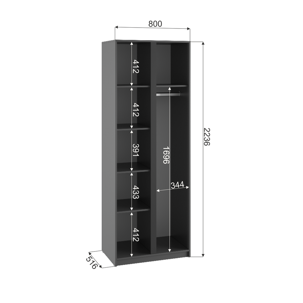 Фаворит Шкаф 2-х створчатый