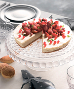 Блюдо для торта с крышкой, tiffany, ?36 см, голубое