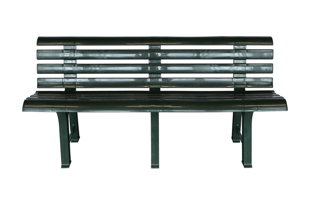 Скамья пластиковая  арт.СКП-МТ008 (темно-зеленая)